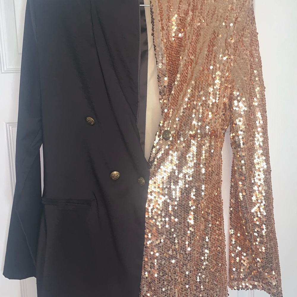 Sequin and Black Blazer